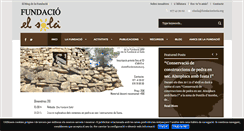 Desktop Screenshot of fundacioelsola.org